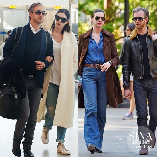 孕前海瑟薇跟老公出街，簡直就是穿搭范本