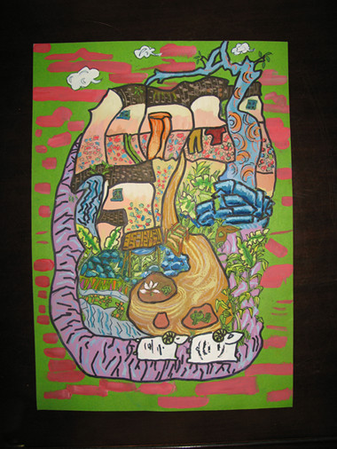 《和諧家園》李沅真（女）12歲、工人第一新村小學(xué)、輔導(dǎo)教師：楊曉媚