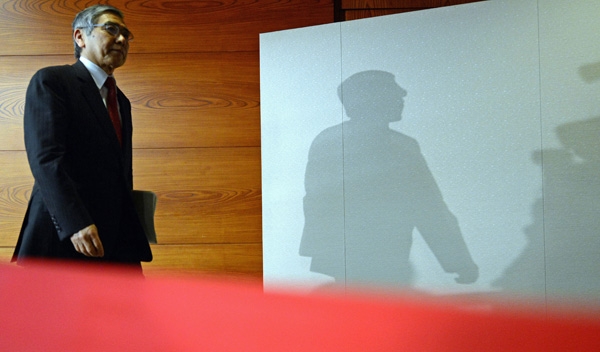 2013年4月4日，日本東京，日本央行行長(zhǎng)黑田東彥。