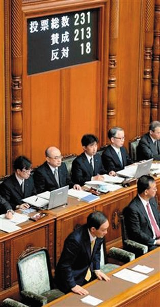 27日，日本國(guó)會(huì)參議院公布新建“國(guó)家安全保障會(huì)議”法案投票結(jié)果。