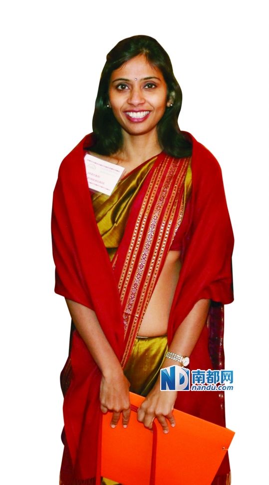 被美國拘押的印度駐紐約副總領事德夫亞尼·科布拉加德。