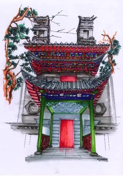 明艷的紅、生機(jī)的綠、深沉的藍(lán)、古樸的灰，足見(jiàn)博雅樓的獨(dú)特韻味。