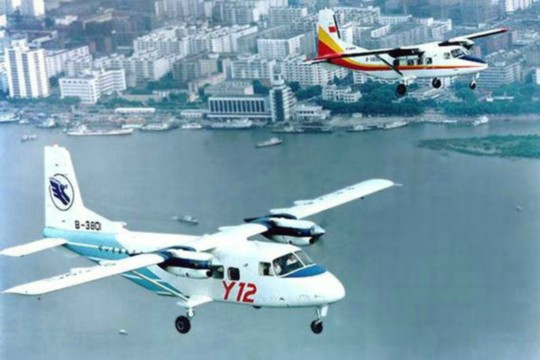 資料圖：中國運-12空中飛行。