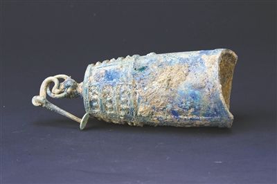 2號(hào)墓出土的銅編鐘。