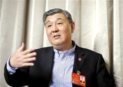 今年全國兩會期間，全國人大代表、浙江高院院長齊奇接受記者采訪。新京報記者 陳杰 攝