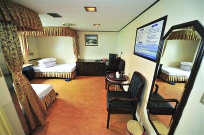 “椰香公主”號(hào)內(nèi)部設(shè)施。據(jù)記者了解，高端的豪華商務(wù)艙、特等艙、一等艙都被用于公務(wù)接待。 /CFP