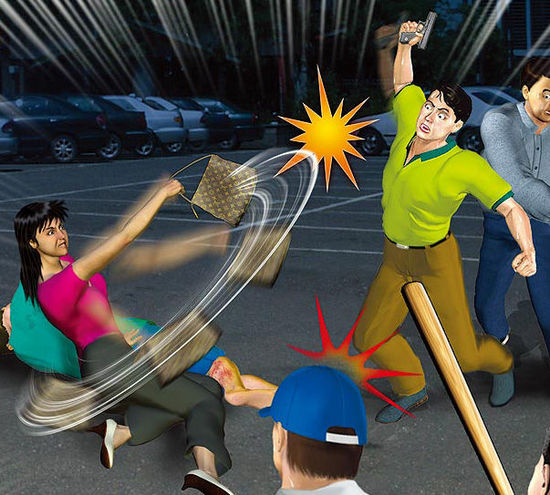 一名臺(tái)灣女子甘愿用肉身為男友擋子彈。（示意圖，來自臺(tái)媒）