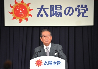 13日，日本東京，石原慎太郎召開新聞發(fā)布會，正式宣布新黨成立。圖/東方IC