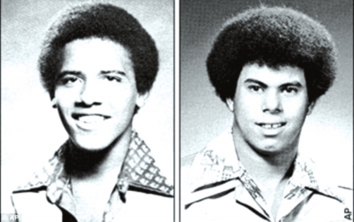 奧巴馬（左）與卡庫嘎瓦（右）高中紀(jì)念冊中的照片，當(dāng)時他們非常要好。