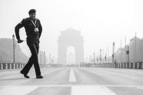 《紐約時報》網站27日配發(fā)的新德里1月某一天的霧霾照片。