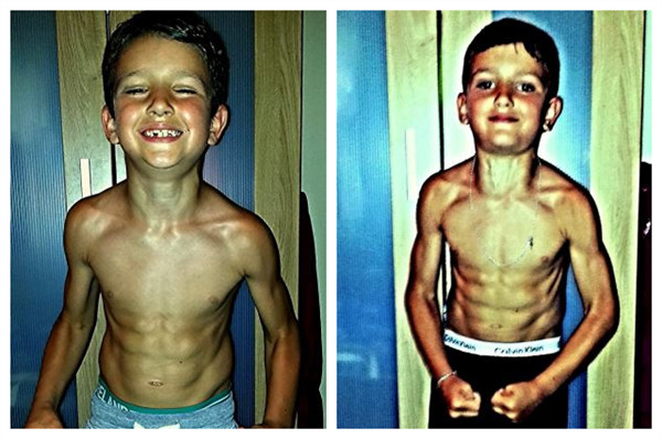 年僅8歲的布蘭登·布萊克因其完美的身型，被贊為迷你版的阿諾德·施瓦辛格。