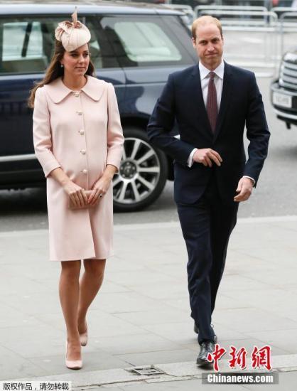 當(dāng)?shù)貢r(shí)間2015年3月9日，英國(guó)倫敦，威斯敏斯特大教堂，英國(guó)皇室參加英聯(lián)邦紀(jì)念儀式。