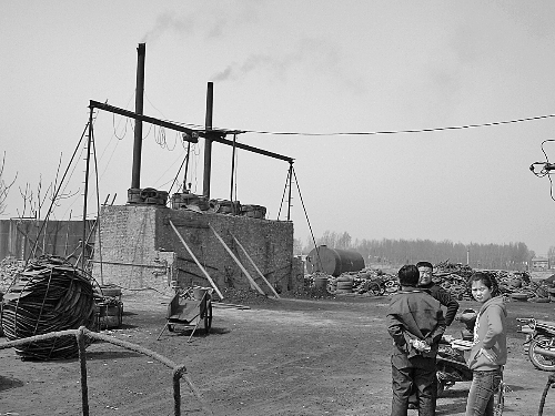 蔣村的小煉油廠。