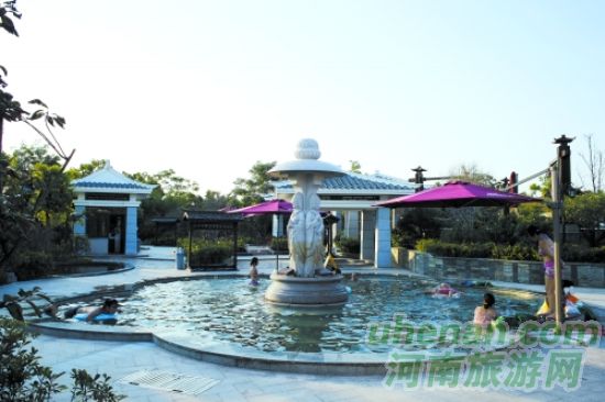 花都溫泉，從天空下走到房間里