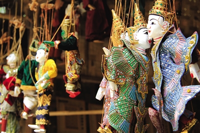 曼德勒的木偶。圖/顧樂曉