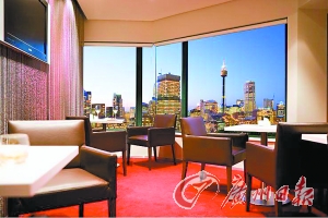 酒店客房一景。