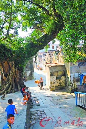 古鶴村的村落風(fēng)貌保存完好,猶如一處“世外桃源 ”。