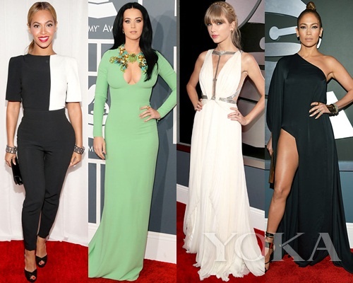 碧昂斯、凱蒂·佩里、泰勒·史薇芙特、珍妮弗·洛佩茲