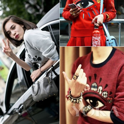 明星示范Kenzo獨(dú)眼衛(wèi)衣潮爆登場