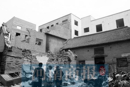 孫莊村清代古宅面臨拆遷。對拆遷者來說，也許它的名氣不值一提 記者 張郁/攝