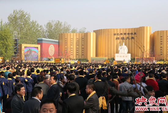 拜祖大典會場。映象網(wǎng)記者 邵恰 攝