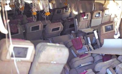 7日，美國舊金山，失事客機(jī)內(nèi)景曝光。圖/CFP