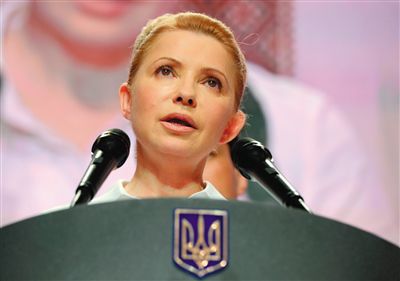 25日，在大選中得票率大幅落后的季莫申科舉行新聞發(fā)布會(huì)。