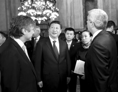 　會(huì)見(jiàn)阿根廷議長(zhǎng)。