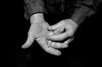 圖為科考人員發(fā)現(xiàn)的洞穴動(dòng)物（3月2日攝）。