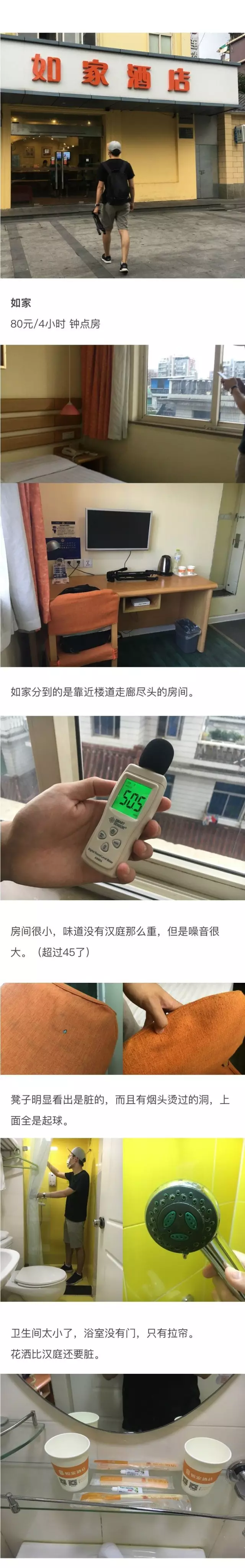 快捷酒店究竟有多臟？網(wǎng)友在7家酒店開房實測