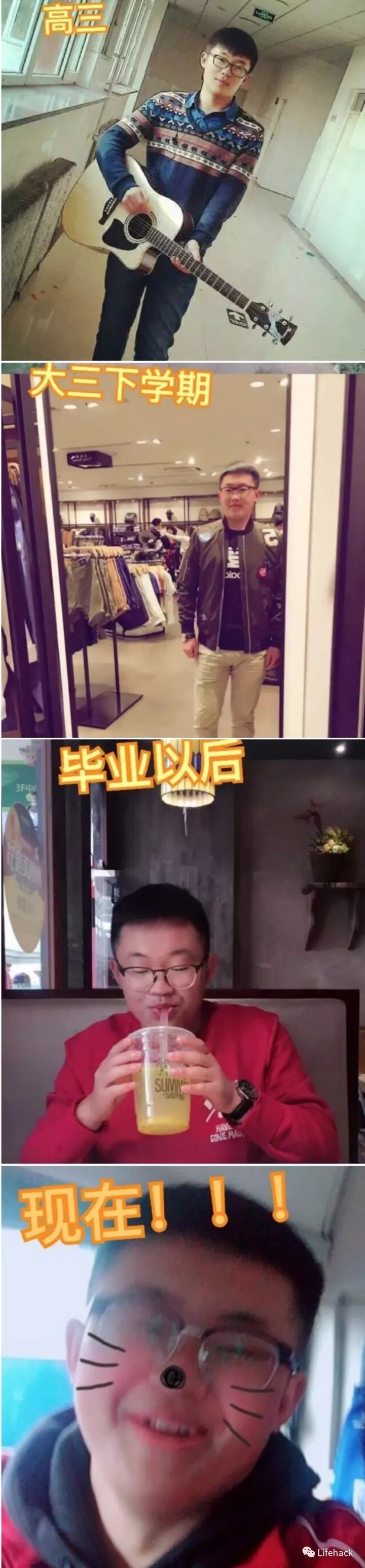 長(zhǎng)胖20斤，臉型怎么變？這些例子看完扎心了！