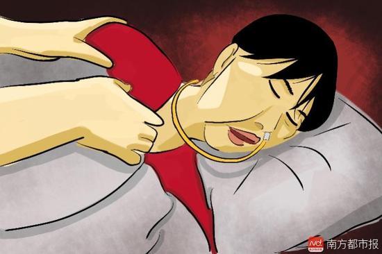 妻子張津華再?zèng)]能醒來(lái)，這個(gè)正處盛年、愛(ài)美又能干的女人變?yōu)榱酥参锶耍诖采弦惶删拍?，容顏已枯朽。（?huà)作者：羅逸爵）