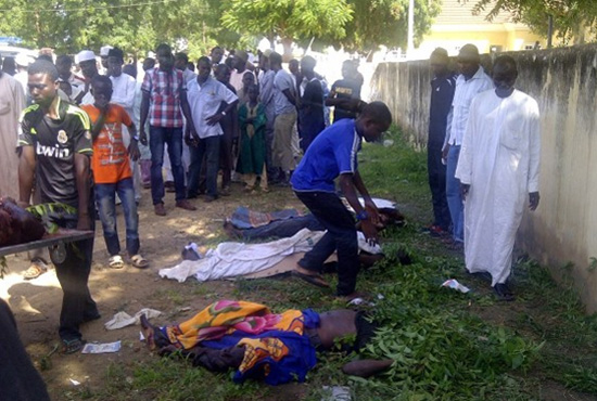 尼日利亞伊斯蘭極端武裝組織“博科圣地”約貝州古杰巴(Gujba)市的農(nóng)業(yè)學(xué)院，射殺數(shù)十名學(xué)生。