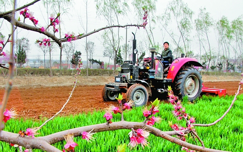 　　3月25日，武陟縣龍?jiān)崔k事處東馬曲村村民正在田里耕作。時下正值春耕時節(jié)，武陟農(nóng)民紛紛抓住有利時機(jī)
