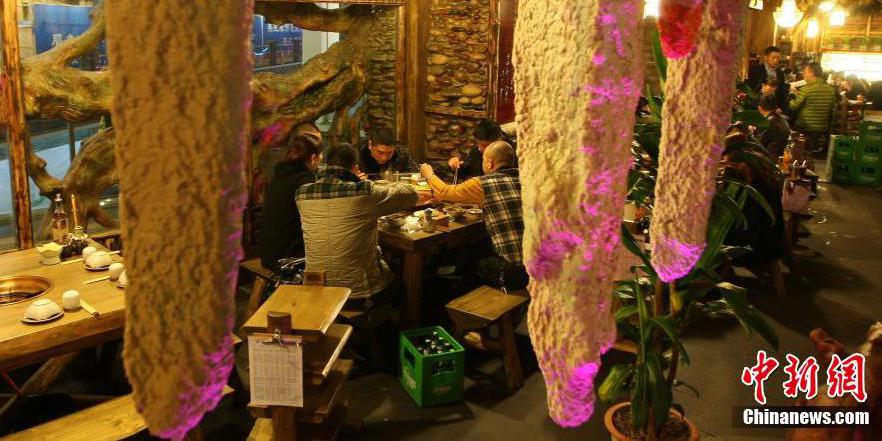 重慶現(xiàn)“溶洞”style火鍋館受追捧 重慶現(xiàn)“溶洞”style火鍋館受追捧