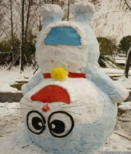 創(chuàng)意十足！日系列卡通雪人走紅