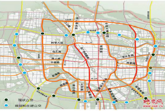 兩環(huán)十七放射景觀廊道建設(shè)。