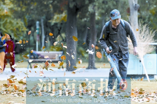 秋風(fēng)吹過(guò)，落葉滿地