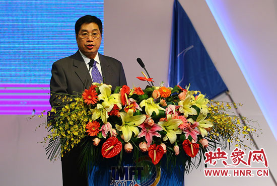 聯(lián)合國世界旅游組執(zhí)行主任祝善忠演講。