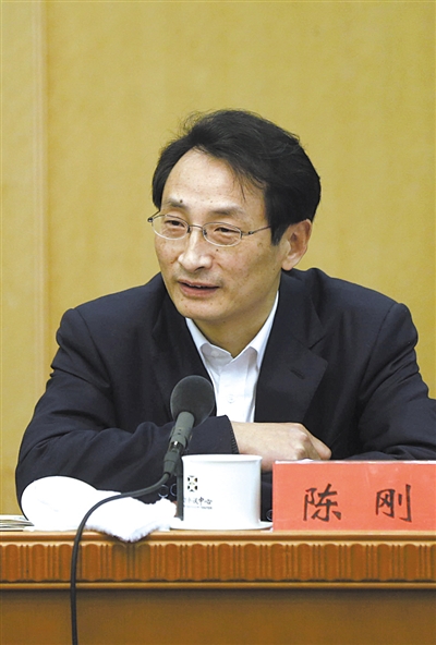 昨日，北京市人大代表、北京市副市長陳剛參與豐臺團(tuán)小組討論。 新京報記者 浦峰 攝