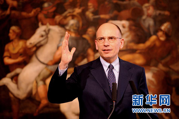  2月13日，意大利政府總理恩里科·萊塔宣布辭職。