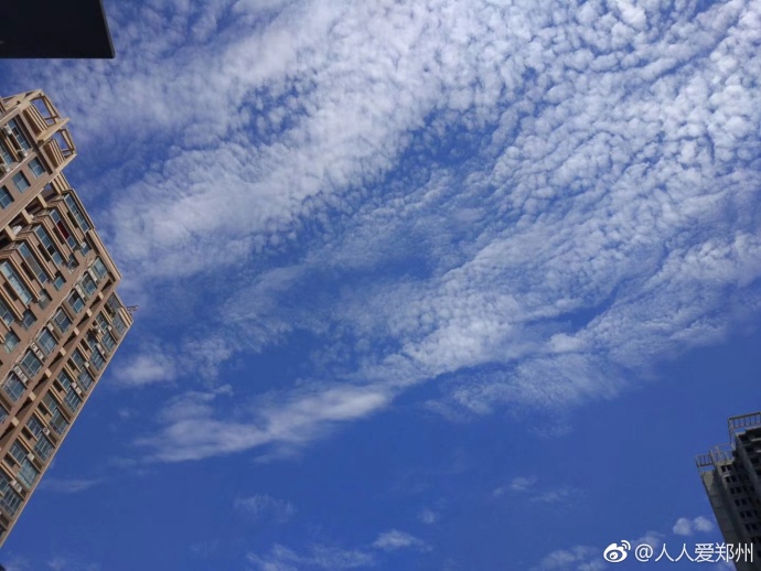 又被鄭州的藍天刷屏！隨便一拍就是手機壁紙