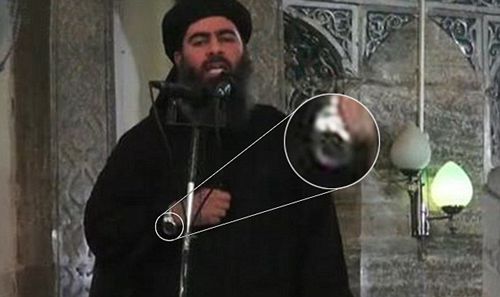 巴格達(dá)迪戴表的照片 巴格達(dá)迪戴表的照片