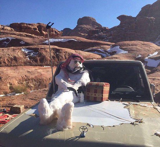 　一位宗教學(xué)者稱(chēng)堆雪人褻瀆伊斯蘭教，引發(fā)眾多網(wǎng)友不滿(mǎn)。（網(wǎng)頁(yè)截圖）