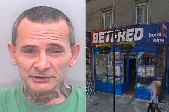 英國一笨賊竟用紙巾糊臉搶劫。