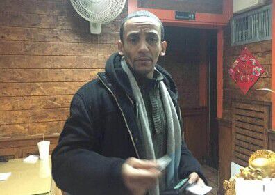 涉案的男性騙徒。（美國《世界日報》/受害商家提供）