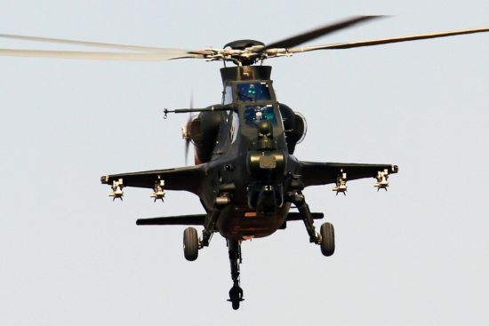 資料圖：解放軍武直-10攻擊直升機。