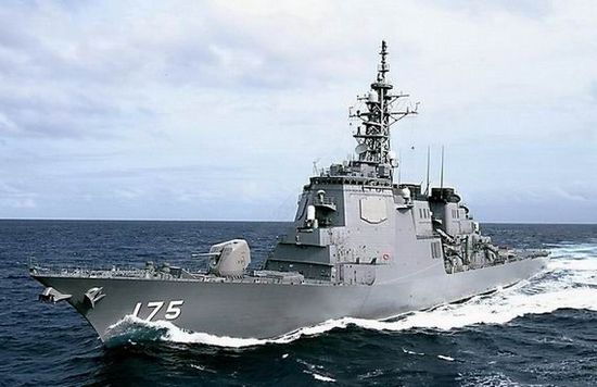 資料圖：日本宙斯盾級(jí)導(dǎo)彈驅(qū)逐艦妙高號(hào)(DD175)。