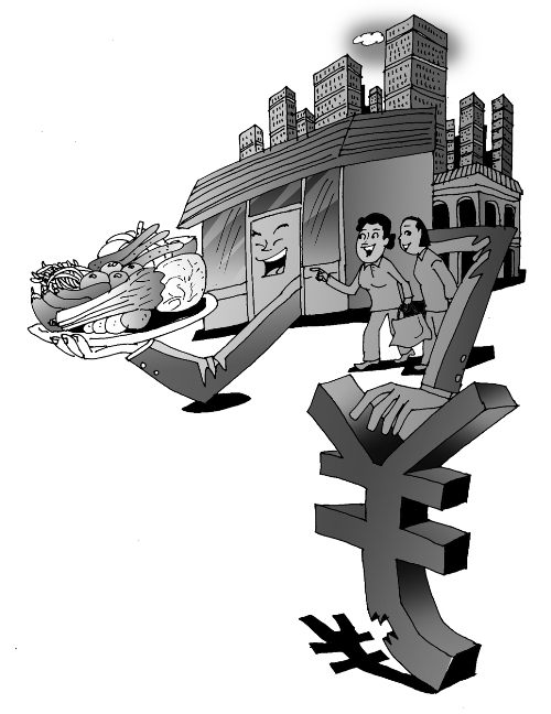 年底前,50個(gè)社區(qū)內(nèi)將賣“1元菜” 漫畫(huà)/王偉賓