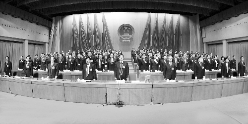 　1月20日下午，省十二屆人大三次會議閉幕　河南日報(bào)記者 郭宇/攝